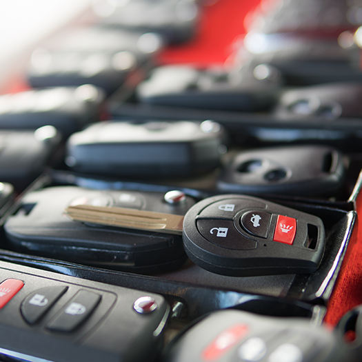 Assorted car key fobs locksmith